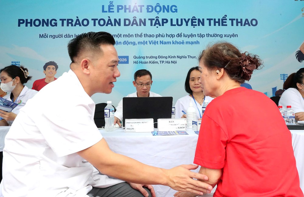 Kiểm tra sức khỏe, hướng dẫn phương pháp tập luyện: Điểm nhấn thiết thực tại Lễ phát động Phong trào toàn dân tập luyện thể thao - ảnh 5