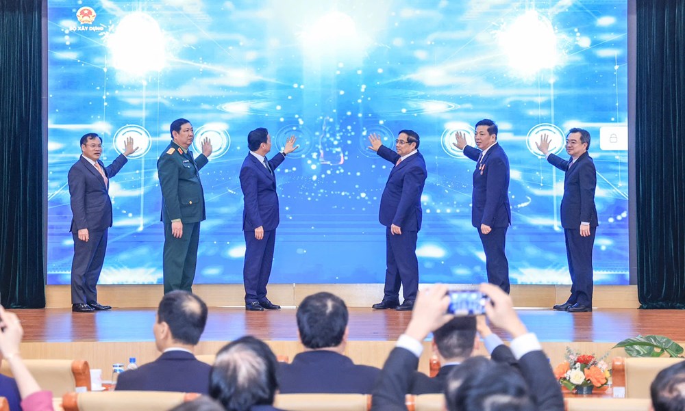 Thủ tướng Phạm Minh Chính phát lệnh vận hành hệ thống CSDL ngành Xây dựng - ảnh 2