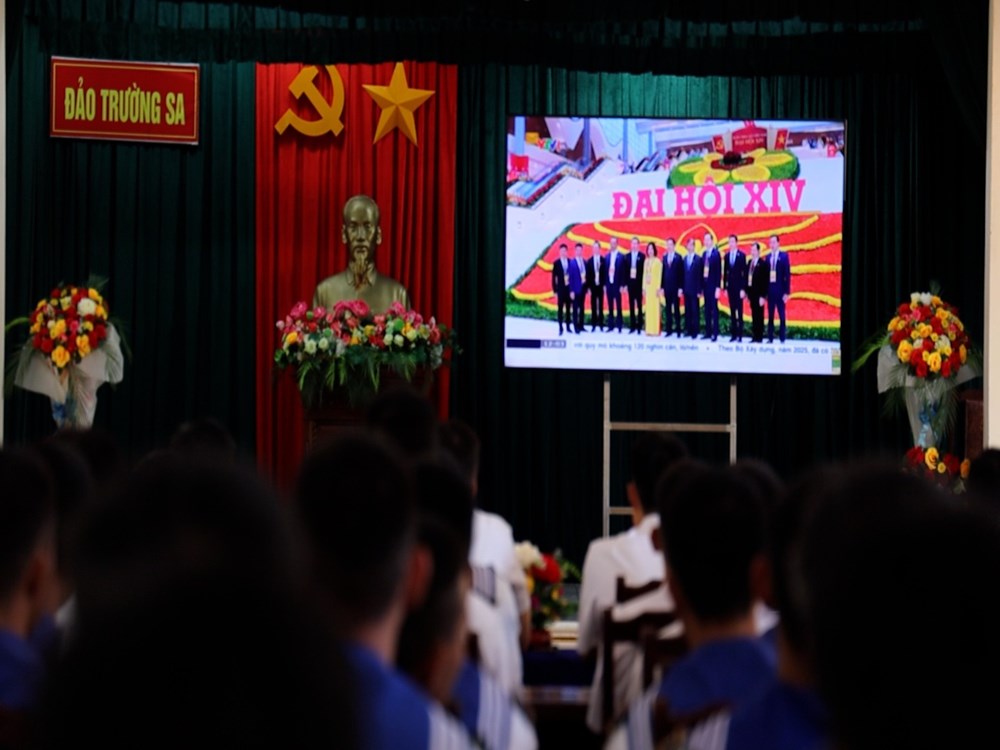 [Ảnh] Quân và dân Trường Sa hướng về Đại hội đại biểu toàn quốc lần thứ XIV của Đảng - ảnh 13