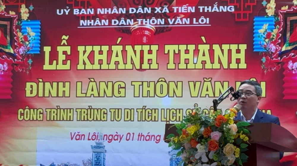 Lễ khánh thành trùng tu Di tích lịch sử Quốc gia đình Văn Lôi - ảnh 2
