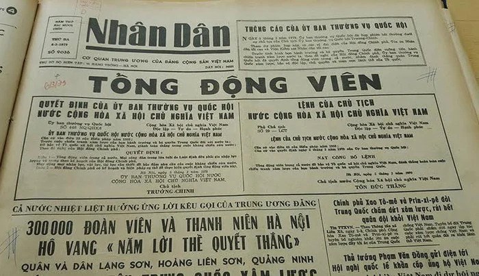 Ban bố lệnh tổng động viên trong cả nước năm 1979 - ảnh 1