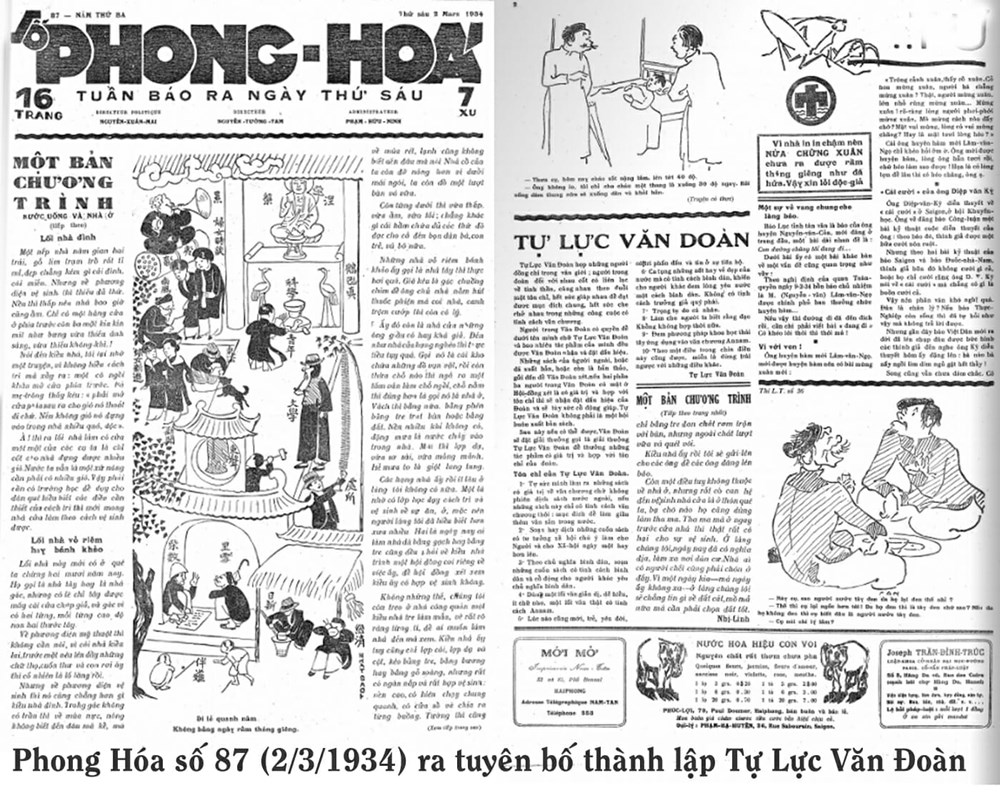 Báo Phong Hóa ra số đầu tiên   - ảnh 1