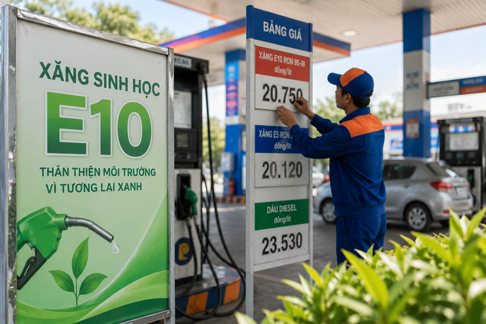Xăng E10 lần đầu được điều hành giá, giảm còn 20.750 đồng/lít - ảnh 1