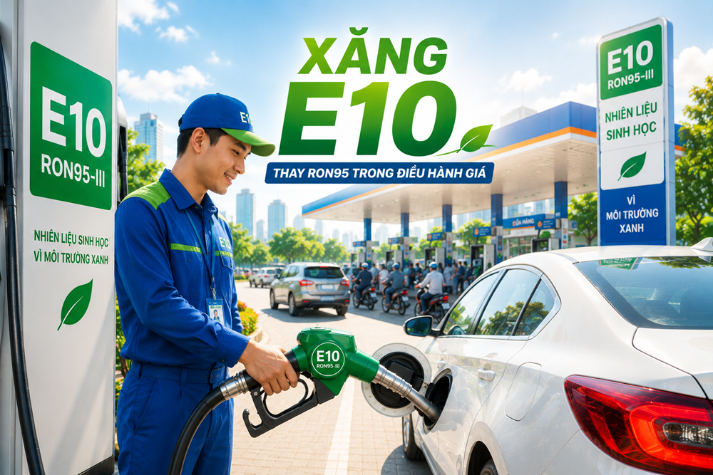 Xăng E10 thay RON95 trong điều hành giá  - ảnh 1