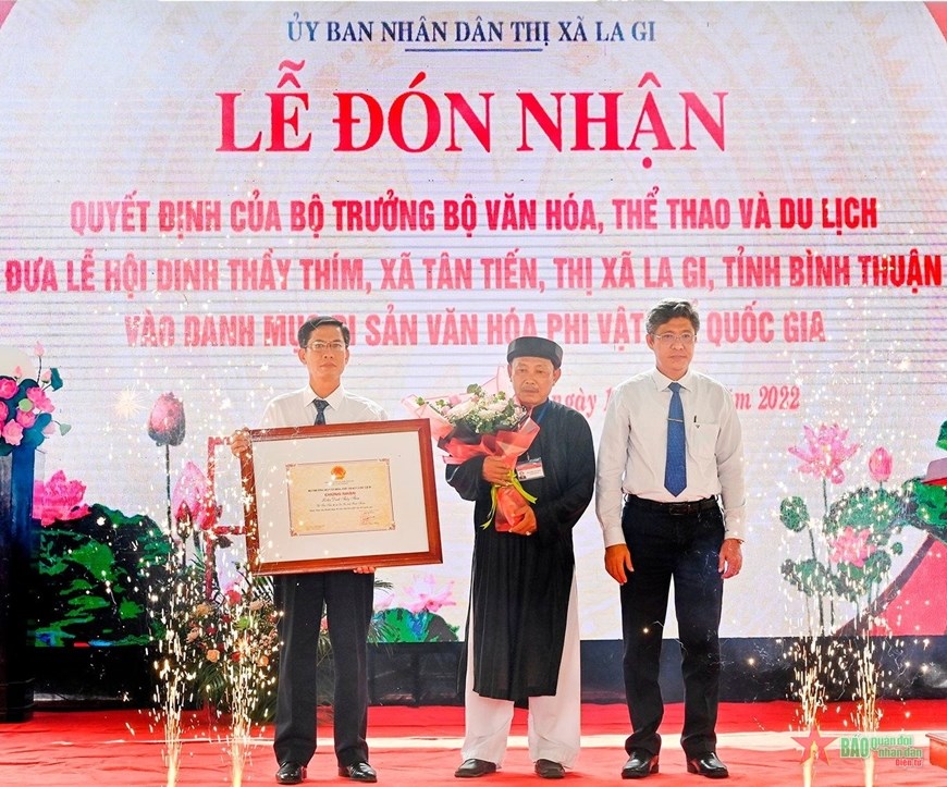 Lễ hội Dinh Thầy Thím trở thành Di sản văn hóa phi vật thể quốc gia - ảnh 1