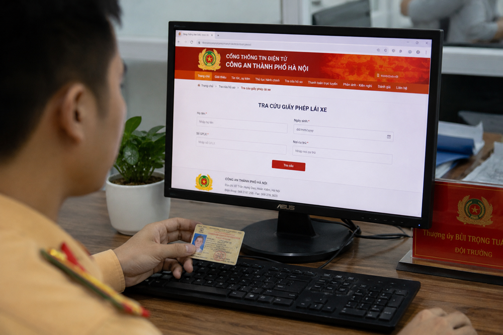 Hà Nội cho phép tra cứu tiến độ cấp, đổi GPLX trực tuyến - ảnh 1