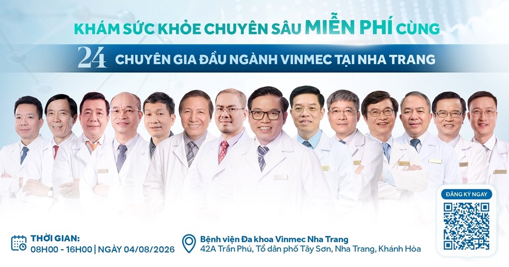 Khám sức khỏe chuyên sâu miễn phí với 24 chuyên gia đầu ngành của Vinmec tại Khánh Hòa - ảnh 1