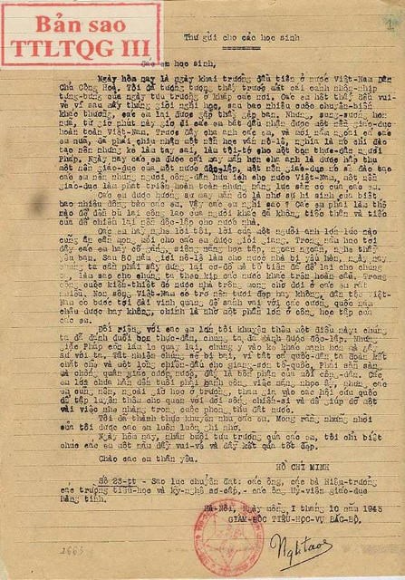 Ngày khai giảng đầu tiên của nước Việt Nam độc lập (1945) - ảnh 1