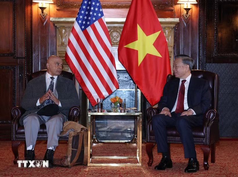 Tổng Bí thư, Chủ tịch nước Tô Lâm gặp Ban Lãnh đạo Đảng Cộng sản Hoa Kỳ - ảnh 1