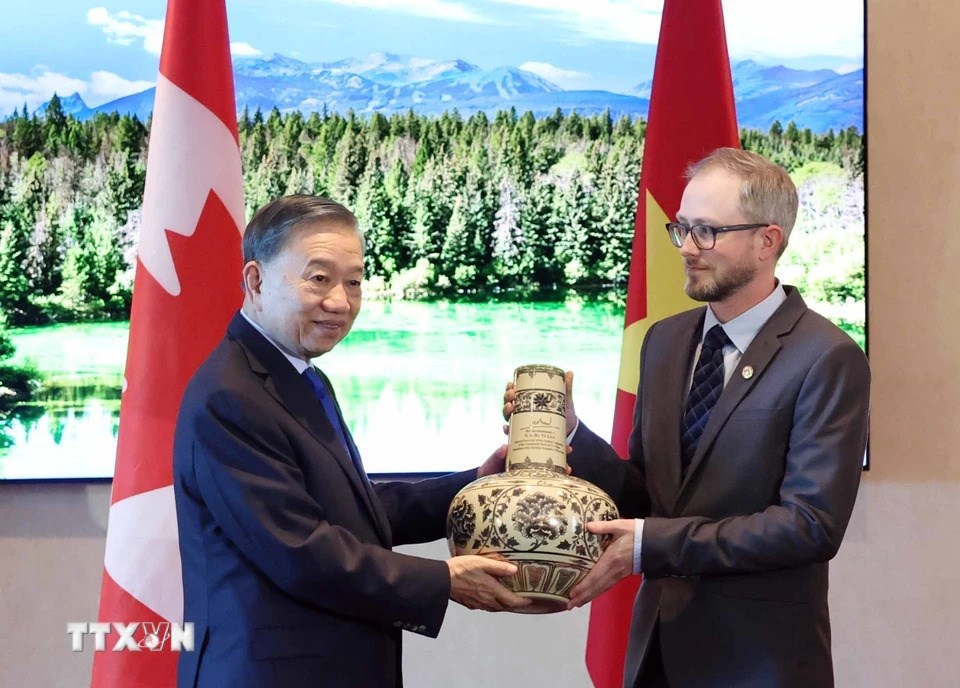 Tổng Bí thư, Chủ tịch nước Tô Lâm tiếp Tổng Bí thư Đảng Cộng sản Canada - ảnh 3