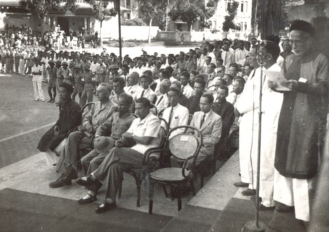 Bác Hồ dự lễ phát động tinh thần chống “giặc đói” (1945) - ảnh 1