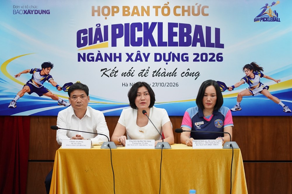 500 vận động viên tranh tài tại Giải Pickleball ngành Xây dựng 2026 - ảnh 1