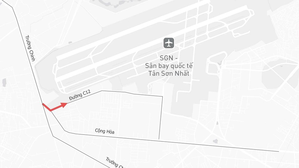 Từ 30.10, điều chỉnh lưu thông nhiều tuyến đường quanh sân bay Tân Sơn Nhất - ảnh 1
