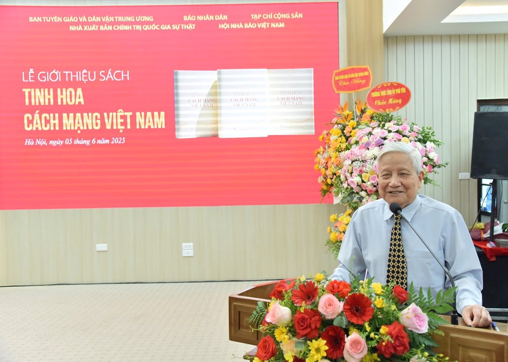 Nhà báo lão thành Hà Đăng ra mắt cuốn sách "Tinh hoa cách mạng Việt Nam" ở tuổi 96 - ảnh 3