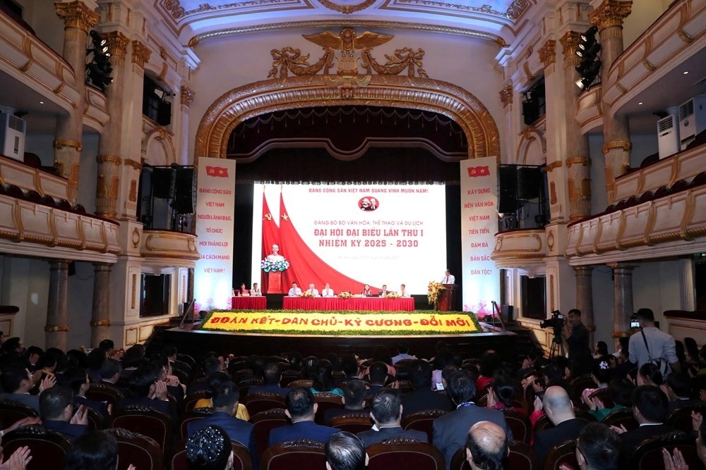 Sáng nay, khai mạc trọng thể Đại hội Đảng bộ Bộ VHTTDL nhiệm kỳ 2025-2030 - ảnh 3