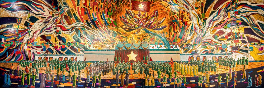 Triển lãm tranh sơn mài khổ lớn Mùa xuân độc lập - ảnh 4