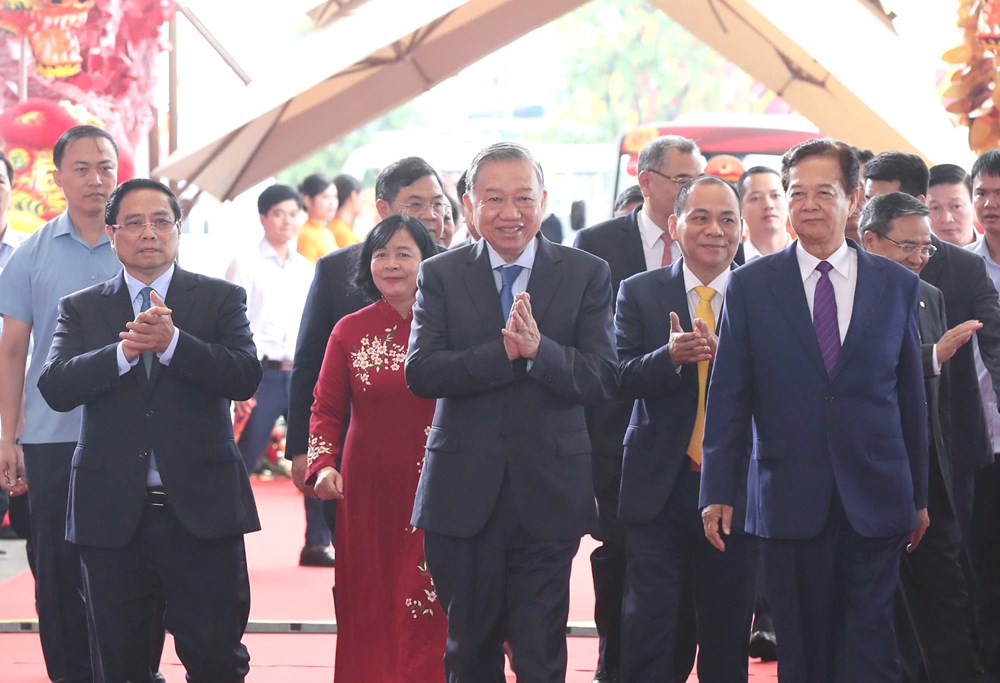 Tổng Bí thư dự khánh thành Trung tâm Hội chợ Triển lãm Quốc gia - ảnh 2