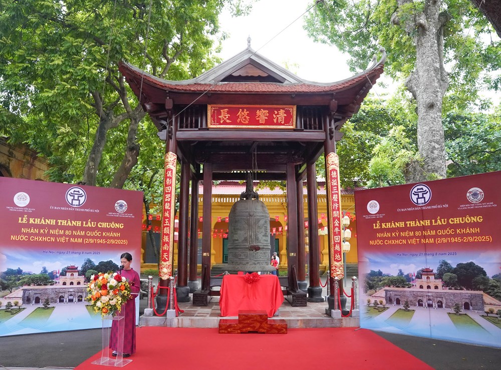 Khánh thành lầu chuông tại Hoàng thành Thăng Long - Hà Nội - ảnh 1