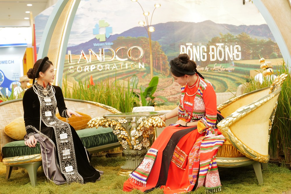 Nội thất sáng tạo Đòng đòng - đưa ruộng bậc thang đến Triển lãm Thành tựu đất nước - ảnh 3