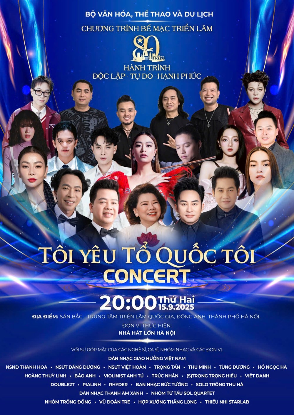 Concert “Tôi yêu Tổ quốc tôi” khép lại Triển lãm “Thành tựu đất nước” - ảnh 1