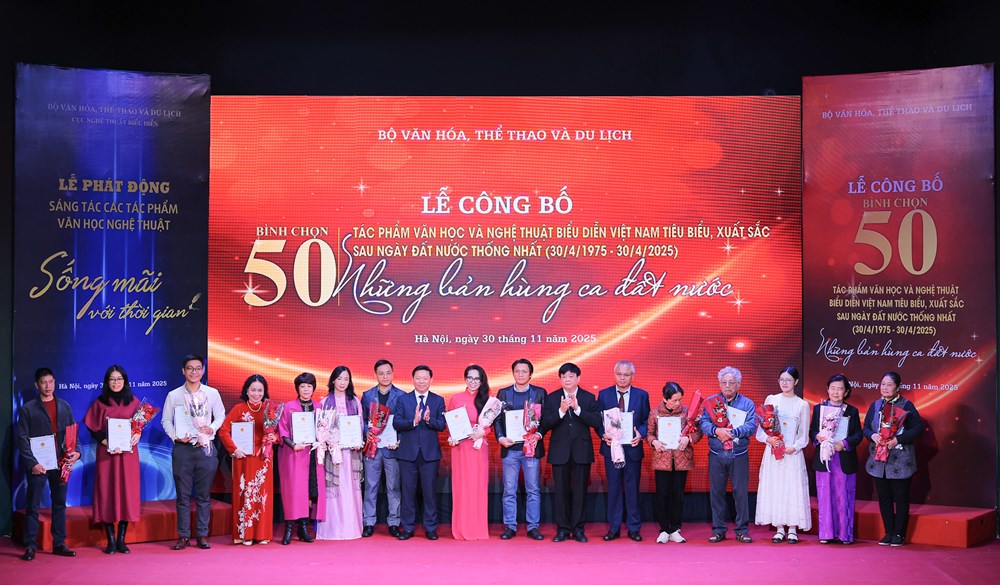 Công bố 50 tác phẩm văn học, nghệ thuật biểu diễn xuất sắc sau nửa thế kỷ sáng tạo - ảnh 3