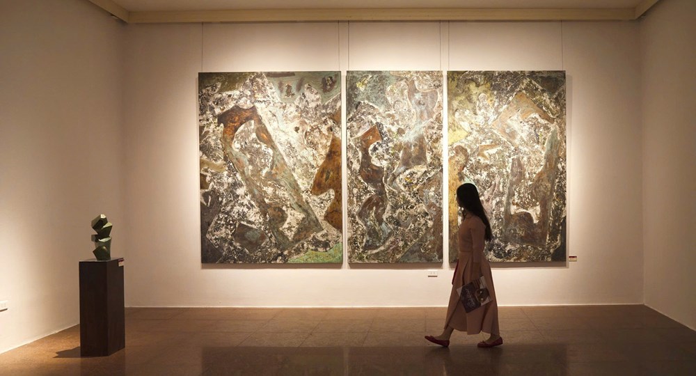 Triển lãm hội họa điêu khắc của Đinh Phong  - ảnh 3