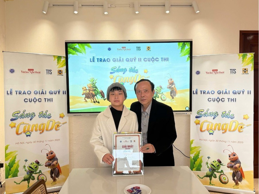 Vinh danh những cây bút "nhí" xuất sắc qua Cuộc thi “Sáng tác cùng Dế”  - ảnh 3