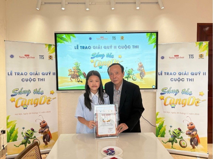 Vinh danh những cây bút "nhí" xuất sắc qua Cuộc thi “Sáng tác cùng Dế”  - ảnh 1