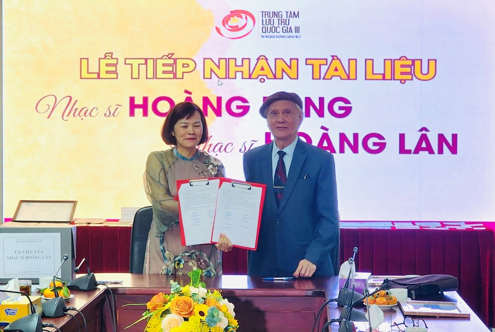 Bản thảo quý của nhạc sĩ Hoàng Vân chính thức được lưu giữ tại Trung tâm Lưu trữ quốc gia III - ảnh 4