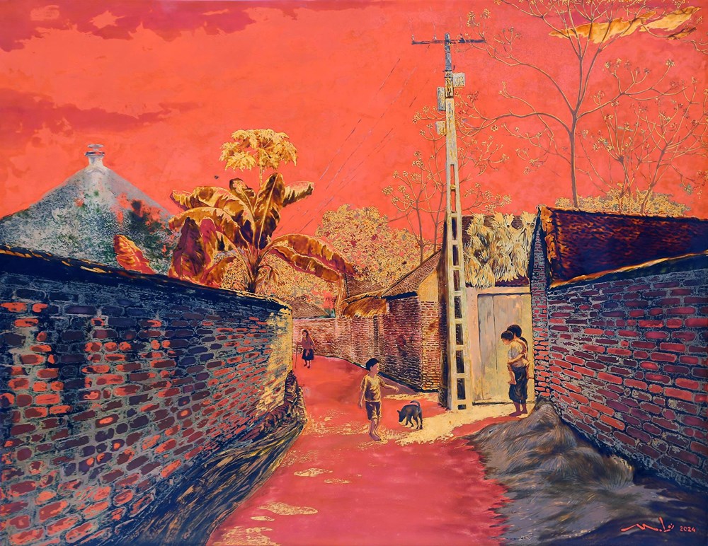 44 tác phẩm sơn mài tiêu biểu chào mừng Đại hội XIV của Đảng - ảnh 5