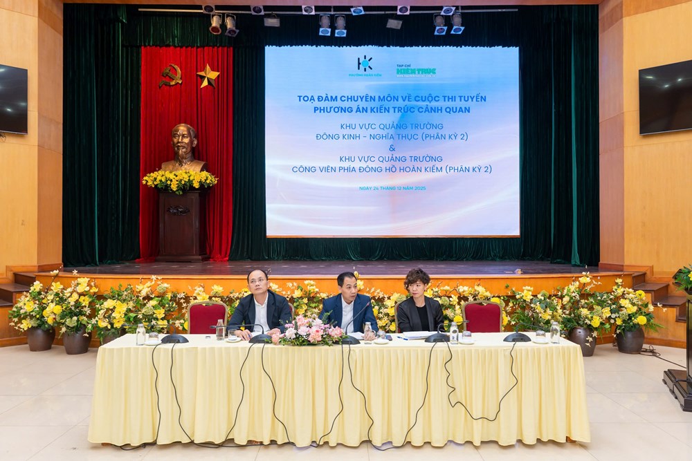 Thi tuyển phương án kiến trúc cảnh quan Quảng trường Đông Kinh Nghĩa Thục và Công viên phía Đông hồ Hoàn Kiếm - ảnh 4