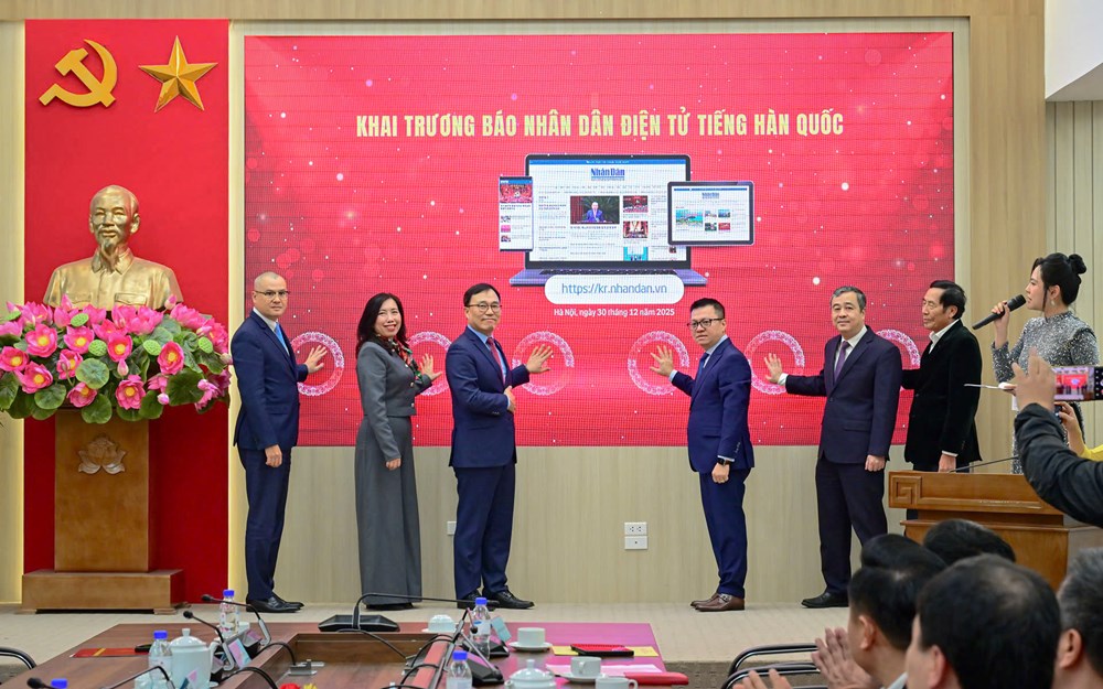Khai trương trang Nhân Dân điện tử tiếng Hàn Quốc - ảnh 1
