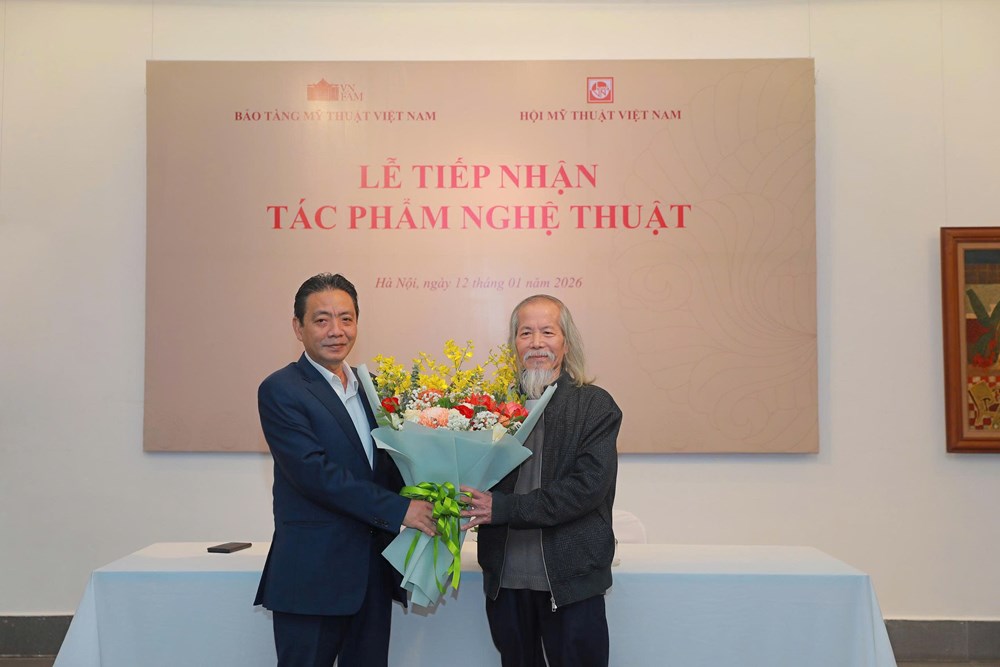 Bảo tàng Mỹ thuật Việt Nam tiếp nhận gần 1.000 tác phẩm mỹ thuật độc bản - ảnh 3