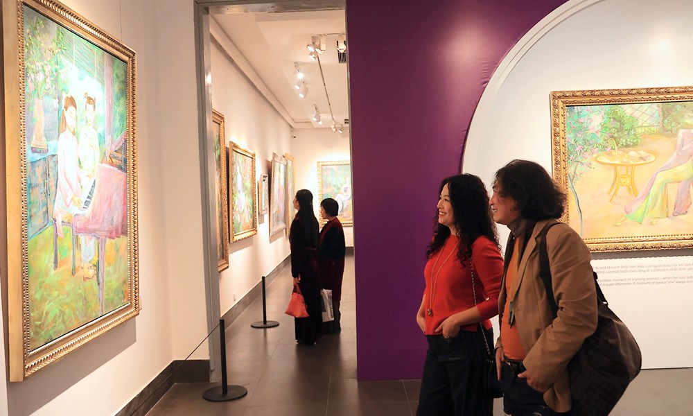 “Mộng giữa chiều hoa” – giấc mơ hội họa dịu dàng của họa sĩ Lê Trang - ảnh 10