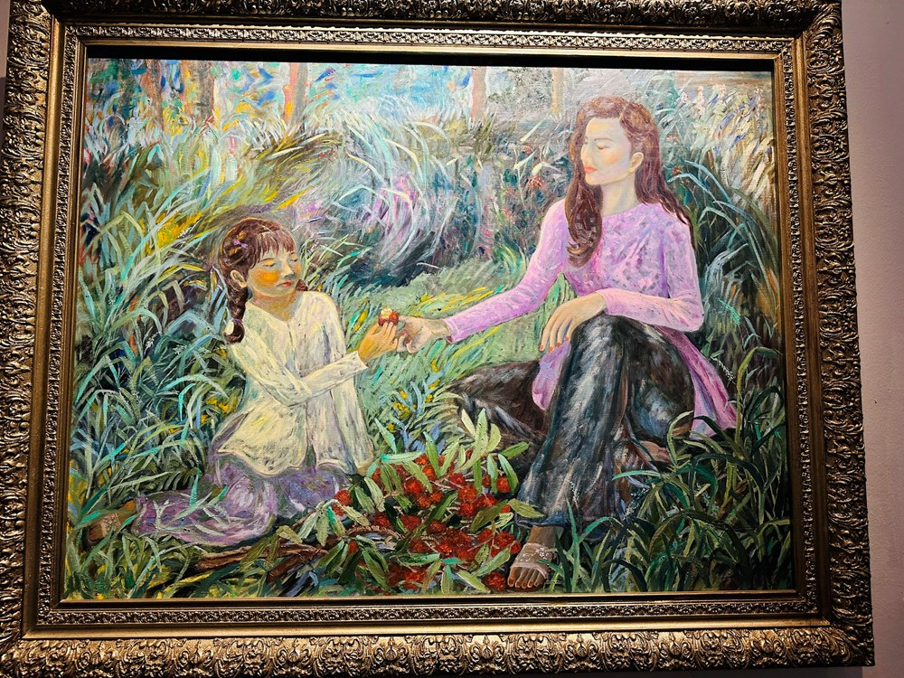 “Mộng giữa chiều hoa” – giấc mơ hội họa dịu dàng của họa sĩ Lê Trang - ảnh 9