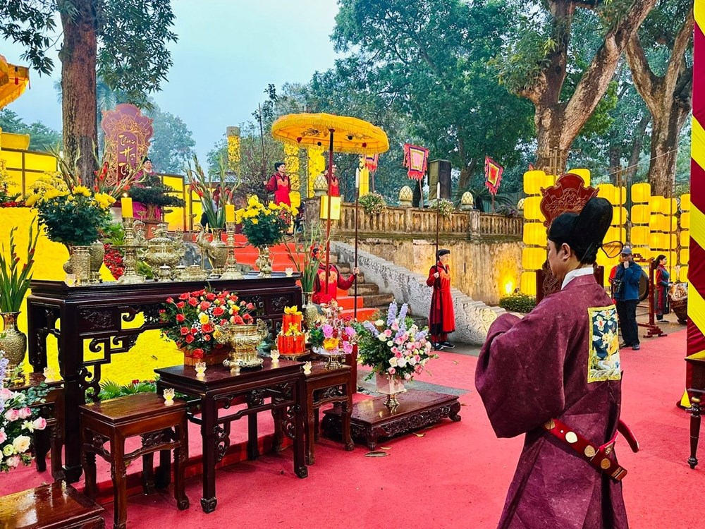 Dâng hương khai xuân theo nghi thức cung đình ở Hoàng thành Thăng Long - ảnh 3