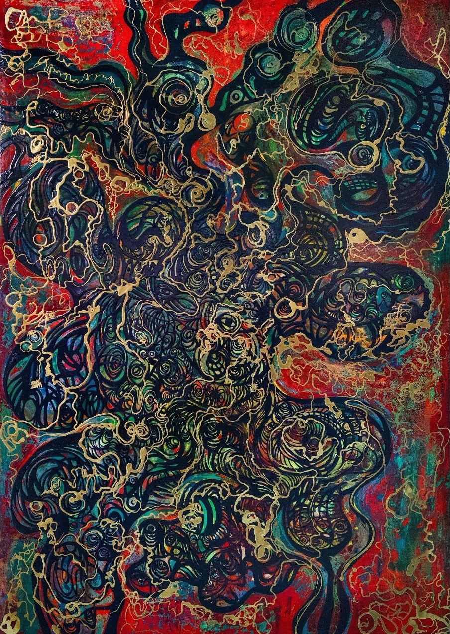 Sau thời gian ở ẩn, CAT - Đào Anh Thơ ra mắt loạt tranh sơn mài khổ lớn - ảnh 6