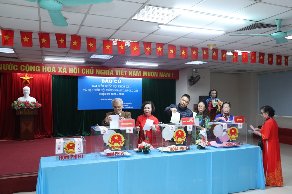 Thứ trưởng Thường trực Lâm Thị Phương Thanh tham gia bầu cử, thực hiện nghĩa vụ công dân - ảnh 10