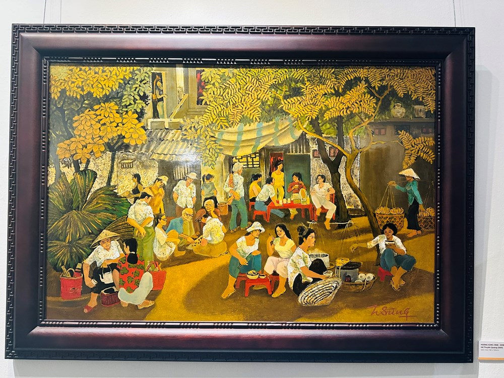 Ngắm những phiên chợ quê xưa trong tranh Hoàng Sùng - ảnh 5