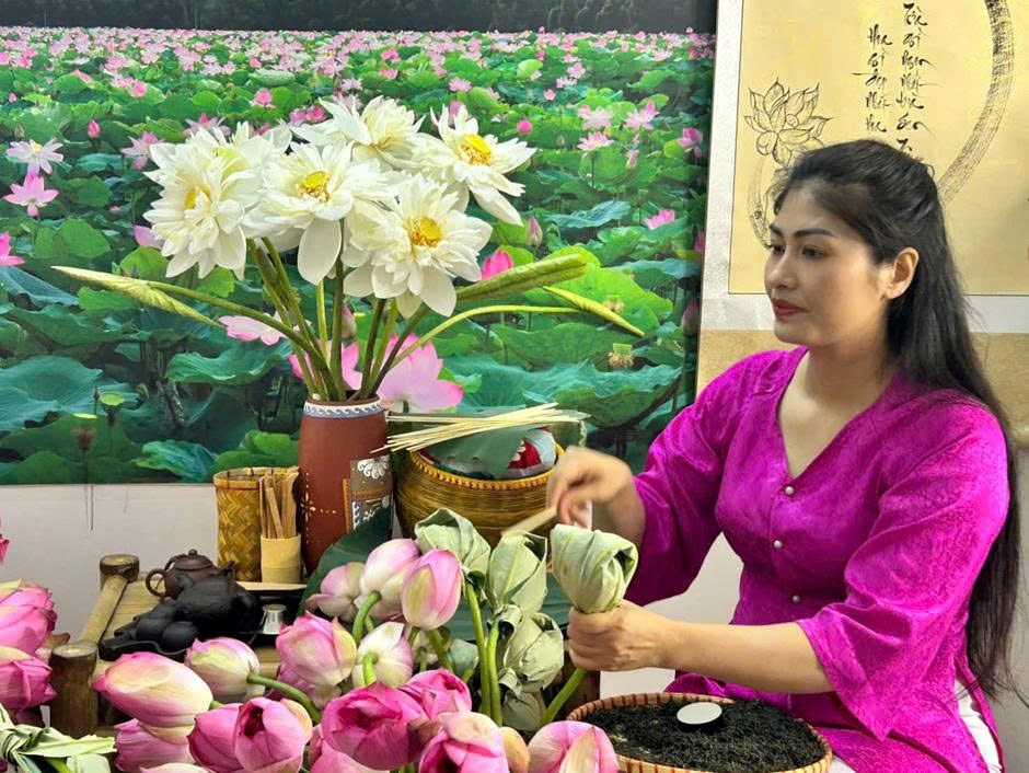 Lan tỏa văn hóa Hà Nội từ trà sen - ảnh 1