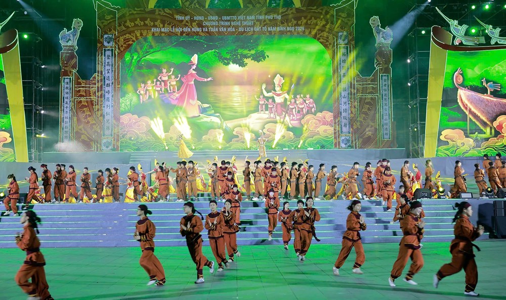 Tổng duyệt chương trình nghệ thuật khai mạc Lễ hội Đền Hùng và Tuần Văn hóa - Du lịch Đất Tổ - ảnh 3