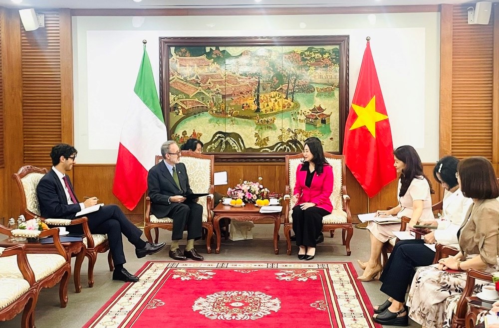 Thúc đẩy hợp tác văn hóa, thể thao, du lịch Việt Nam – Italia đi vào chiều sâu - ảnh 1