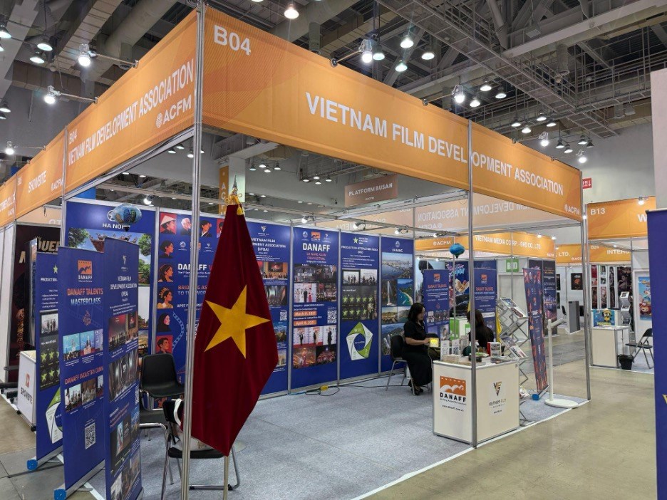 VFDA khai trương Gian hàng Điện ảnh Việt Nam tại BIFF 2026 - ảnh 1