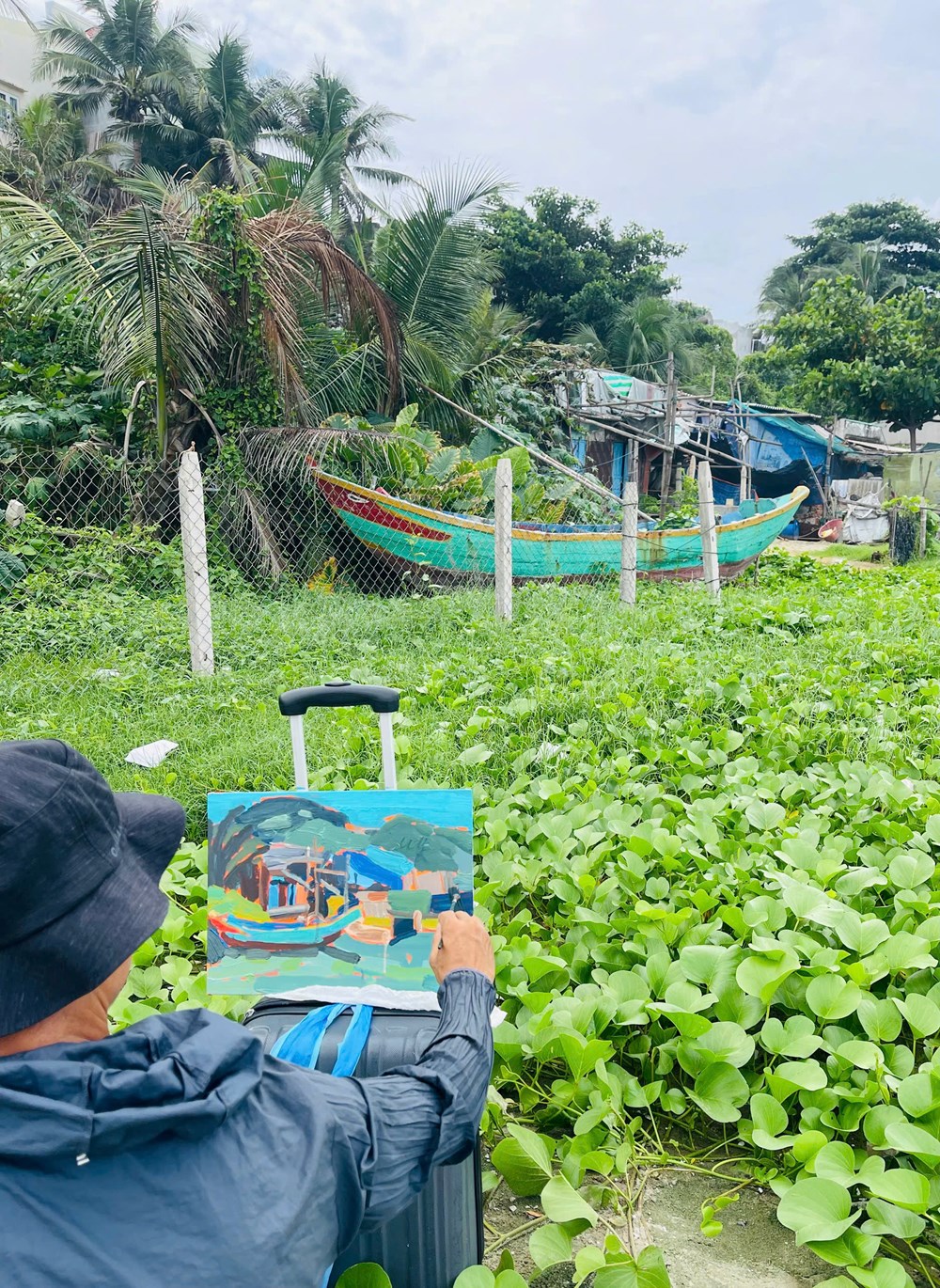 Những ghi chép hội họa trên hành trình trực họa của Đặng Hữu - ảnh 1