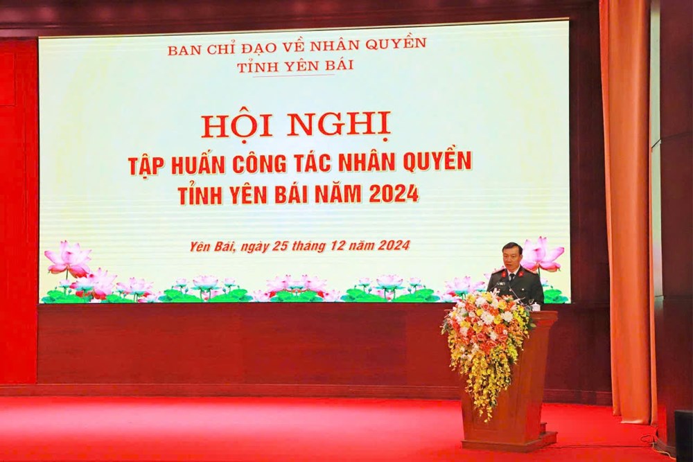 Yên Bái tổ chức Hội nghị tập huấn công tác Nhân quyền cấp cơ sở - ảnh 2