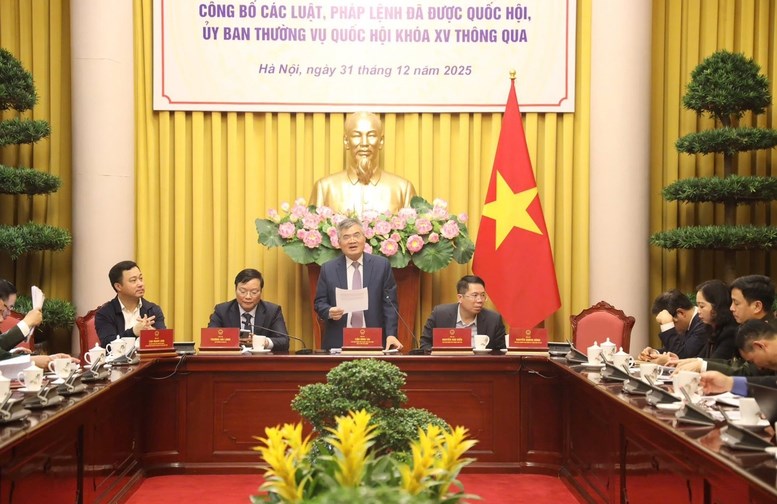 Công bố Lệnh của Chủ tịch nước về 14 luật và 1 pháp lệnh - ảnh 1