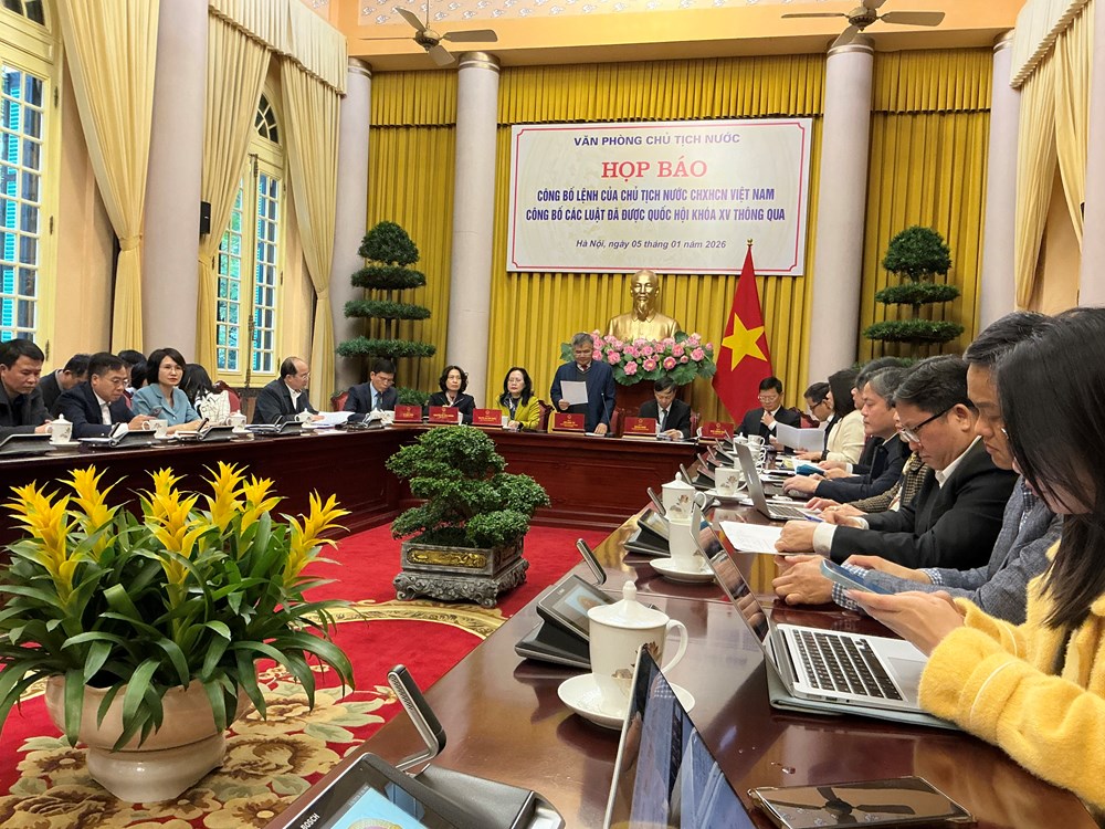 Công bố Lệnh của Chủ tịch nước về 13 luật - ảnh 1