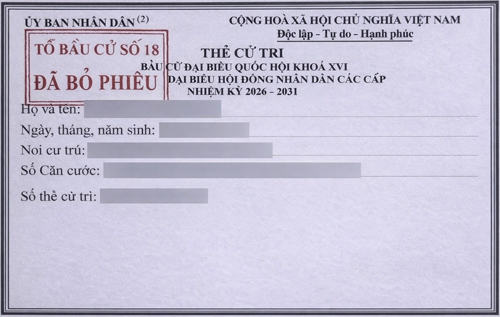 Cảnh báo nguy cơ lộ, lọt thông tin cá nhân khi đăng ảnh thẻ cử tri lên mạng xã hội - ảnh 1