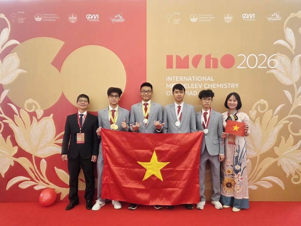 Cả 4 học sinh Việt Nam đoạt Huy chương Olympic Hóa học Quốc tế Mendeleev  - ảnh 1