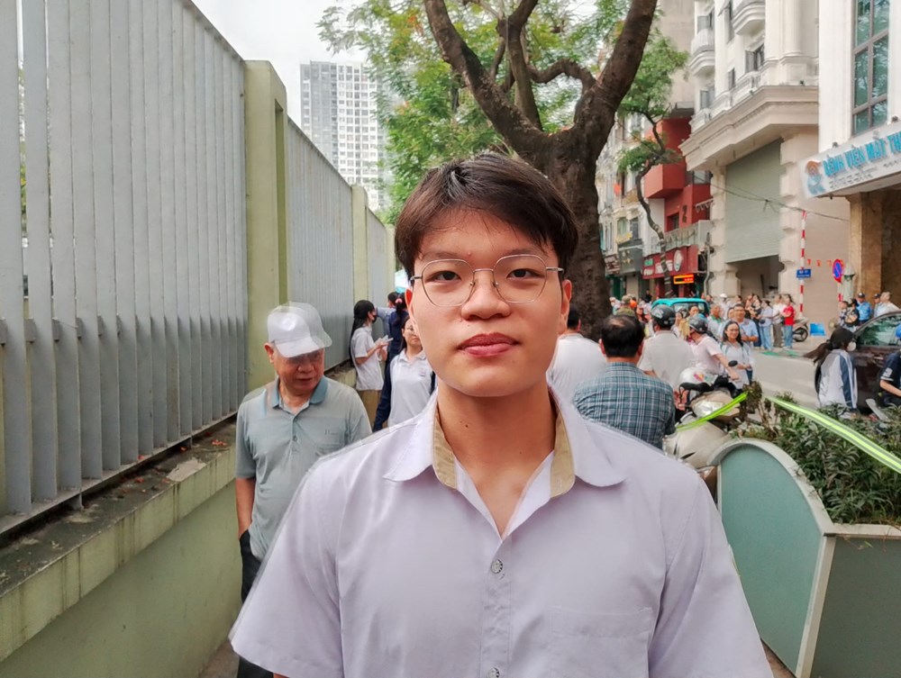 Kết thúc ngày thi thứ nhất tốt nghiệp THPT với tâm lý tự tin - ảnh 4
